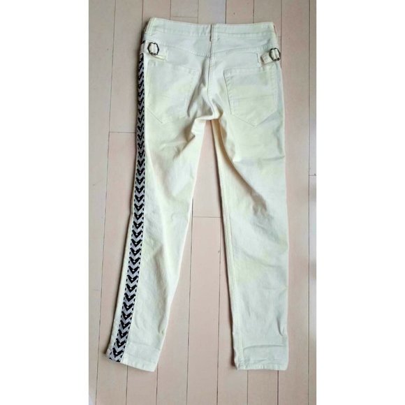 Isabel Marant Pour H&M Boyfriend Jeans Stripe Embroidered Chevron  ( US 2 ) - Picture 11 of 11